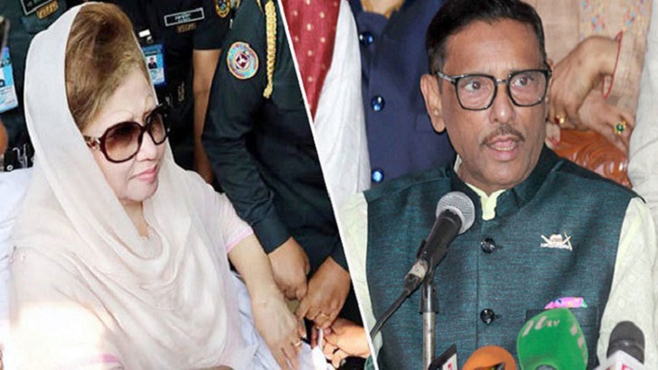 খালেদা জিয়ার স্বাস্থ্য নিয়ে বিএনপি মনগড়া বক্তব্য দিচ্ছে: কাদের