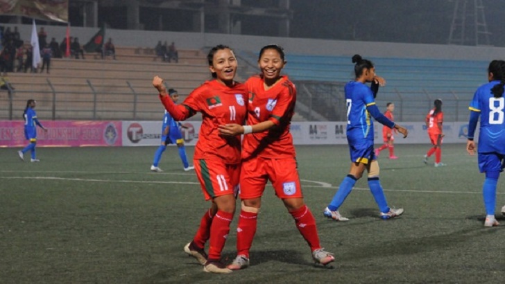 শ্রীলঙ্কাকে এক ডজন গোল দিয়ে ফাইনালে বাংলাদেশ